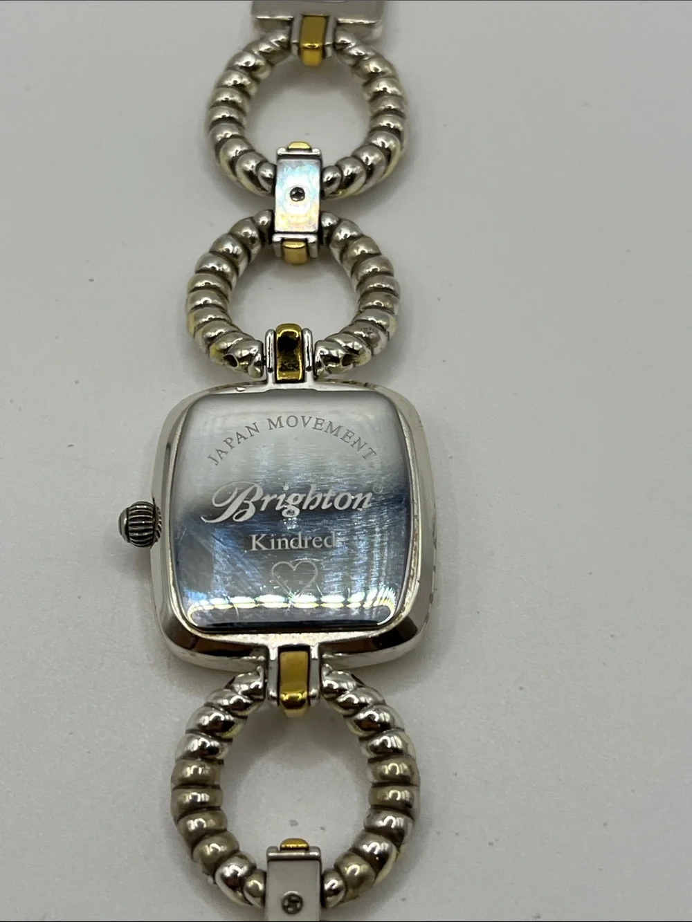 Brighton Kindred Watch Two-Tone Silver and Gold Women's Bracelet Watch